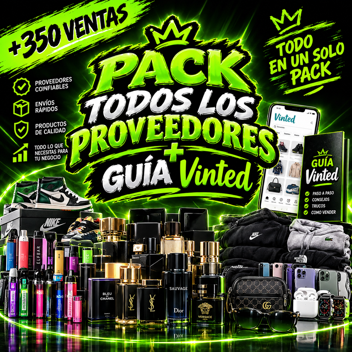 Pack +30 Proveedores+ Guia Vinted